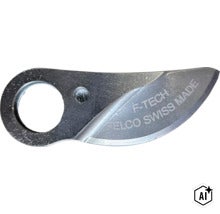 Ersatzklinge für Felco Gartenschere aus Stahl mit Gravur F TECH und Felco Swiss Made (Image AI modified or generated)