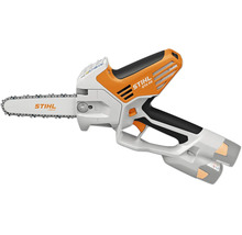Stihl Akku Gehölzschneider GTA 40 mit Führungsschiene und Sägekette für Gartenarbeiten