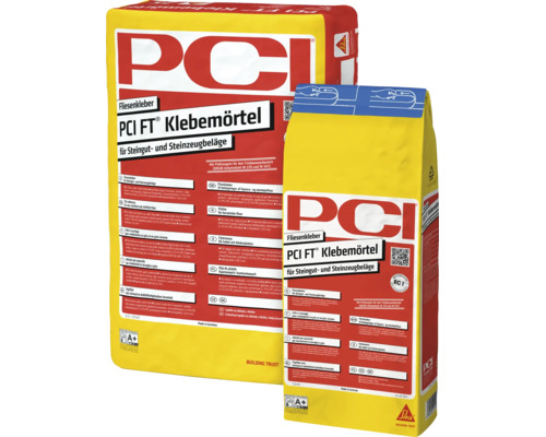 PCI FT Klebemörtel Fliesenkleber für Steingut und Steinzeug in zwei Verpackungsgrößen