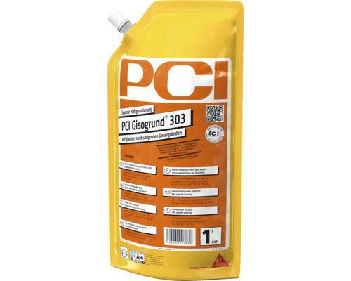 PCI Gisogrund 303 Spezial-Haftgrundierung für glatte, nicht saugende Untergründe, 1 Liter Beutel.