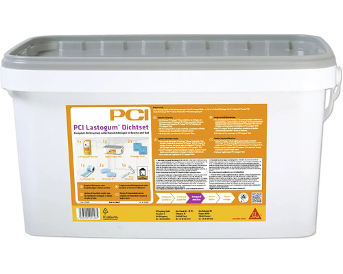 PCI Lastogum Dichtset Komplett-Dichtsystem für Dusche und Bad im Kunststoffbehälter