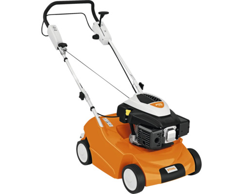 Stihl Benzin Rasenlüfter RL 540 mit klappbarem Holm und robustem Kunststoffgehäuse für eine effektive Rasenpflege.
