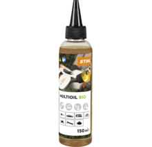 Stihl Multioil Bio Universalöl in 150 Milliliter Flasche zur Schmierung und Pflege von Gartengeräten und Maschinen.