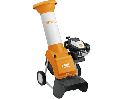 Stihl Gartenhäcksler GH 370 S mit Benzinmotor für Äste bis zu einer Stärke von 45 Millimeter.