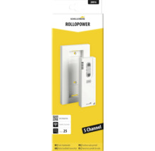 Schellenberg Rollopower 5 Kanal Funk Handsender mit Wandhalterung in der Produktverpackung