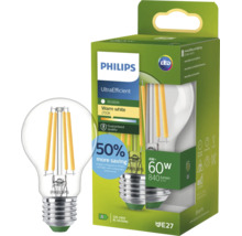 Philips LED Lampe E27, 4 Watt, 840 Lumen, warmweiße Lichtfarbe 2700 Kelvin, dimmbar, energieeffizient, in der Verpackung.