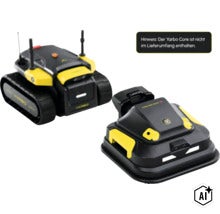 Yarbo Mähmodul für Mähroboter mit Kettenantrieb als Anbaugerät, Hinweis: Yarbo Core nicht im Lieferumfang enthalten. (Image AI modified or generated)