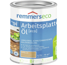 Remmers eco Arbeitsplattenöl farblos 0,75 Liter Dose zur Pflege von Holzoberflächen im Innenbereich.