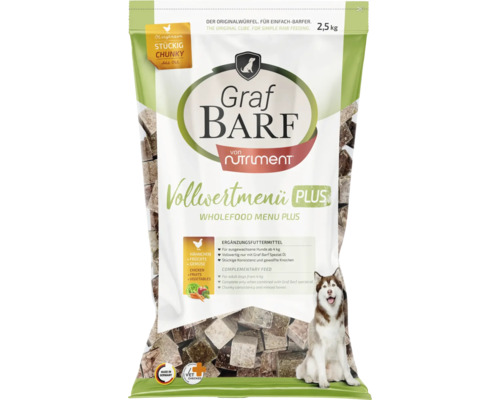 Graf BARF Vollwertmenü Plus Hundefutter 2,5 Kilogramm
