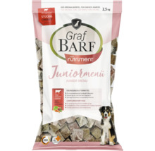 Graf Barf Junior Menü Rind mit Obst und Gemüse Ergänzungsfuttermittel für Hunde 2,5 Kilogramm Beutel