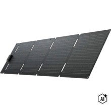 Faltbares Solarmodul zur mobilen Stromerzeugung (Image AI modified or generated)