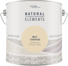 Eimer Style Color Natural Elements Lehmfarbe Mut Courage sandbraun