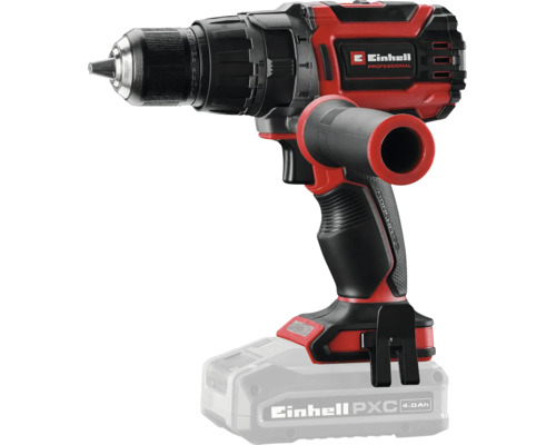 Einhell Professional Akku-Bohrschrauber mit bürstenlosem Motor und Zusatzhandgriff inklusive Power X-Change Akku.