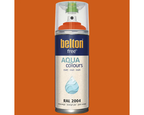Belton Free Aqua Colours Sprühlack matt in Reinorange RAL 2004