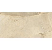Fliese mit Natursteinoptik in Sandfarben mit feiner Rissstruktur für Wand und Boden.