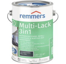 Remmers Multi-Lack 3in1 Wetterschutzfarbe Anthrazitgrau RAL 7016 2,5 Liter für Holz Metall und Kunststoff
