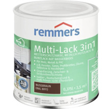 Remmers Multi Lack 3in1 Wetterschutzfarbe und Metallschutzlack nussbraun 0,375 Liter Dose