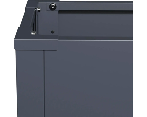 Eckverbinder für Hochbeet aus Metall mit Schrauben