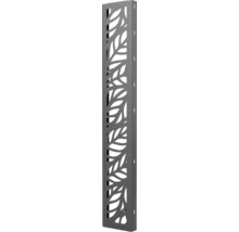 Dekoratives Sichtschutzelement aus Metall mit Blattmotiv zur Garten- oder Terrassengestaltung.