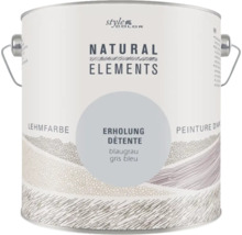 Eimer Style Color Natural Elements Lehmfarbe Erholung blaugrau
