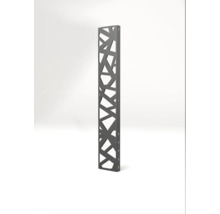 Dekoratives Sichtschutzelement aus Metall mit modernem, abstraktem Design für den Garten oder die Terrasse.
