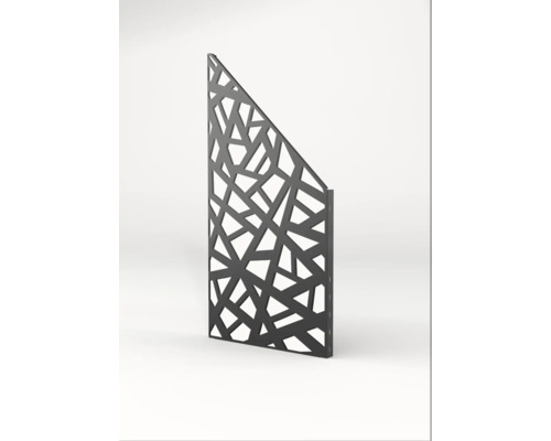 Metall Sichtschutzelement mit geometrischem Muster für Garten und Terrasse