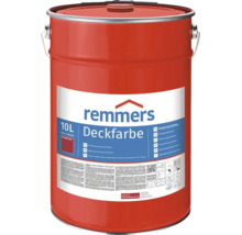 Remmers Deckfarbe schwedischrot 10 Liter Farbeimer fuer deckenden Holzschutz