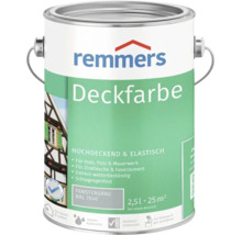 Remmers Deckfarbe Fenstergrau RAL 7040 2,5 Liter Gebinde für Holz Putz Mauerwerk Zinkbleche und Faserzement wetterbeständig für innen und außen