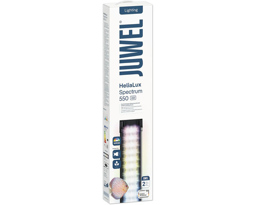 Juwel HeliaLux Spectrum 550 2.0 LED Aquariumleuchte in Originalverpackung mit Lichtspektrum Informationen
