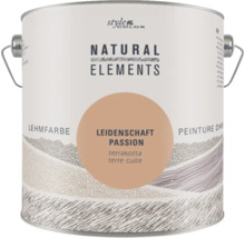 Dose Style Color Natural Elements Lehmfarbe in der Nuance Leidenschaft Terracotta zur Wandgestaltung im Innenbereich.