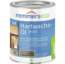 Remmers eco Hartwachsöl Ebenholz 0,75 Liter für Holz im Innenbereich zur Veredelung von Möbeln, Treppen sowie Holz- und Korkböden