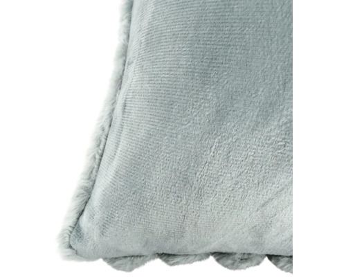 Weiches Kissen aus Plüsch in strukturierter Optik für Wohnbereich und Schlafzimmer
