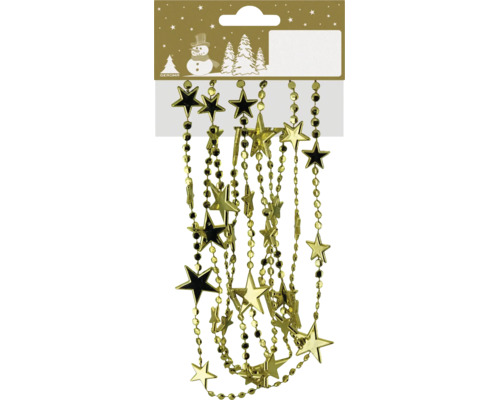 Geroma Christbaumkette mit Sternen und Perlen als Weihnachtsschmuck