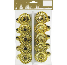 Geroma Weihnachtsbaumkerzenhalter mit Clip in goldener Ausfuehrung 10 Stueck