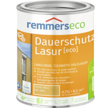 Remmers eco Dauerschutz Lasur Eiche hell 0,75 Liter Holzanstrich für innen und außen für Holzschutz gegen Witterung und UV Strahlung