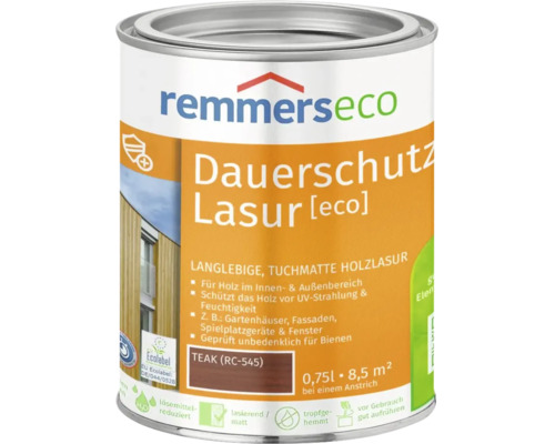 Dose Remmers Eco Dauerschutz Lasur in Teak für innen und außen