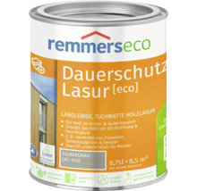 Remmers eco Dauerschutzlasur in Silbergrau für Holz im Innen und Außenbereich, 0,75 Liter Dose