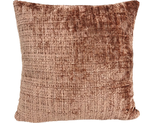 Quadratisches Dekokissen mit strukturierter Chenille Oberfläche