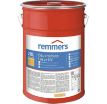 Remmers Dauerschutz Lasur UV 20 Liter Eiche hell im Metallgebinde für Holzschutz im Außenbereich