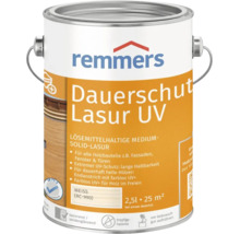 Remmers Dauerschutz Lasur UV Weiss 2,5 Liter loesemittelhaltige Holzlasur für Außenbereiche