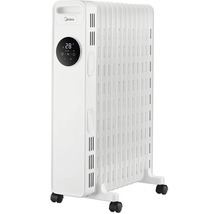 Midea Ölradiator mit digitalem Display, einstellbarer Temperatur und Rollen für den flexiblen Einsatz in Innenräumen