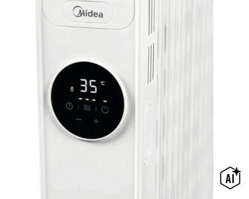 Midea Konvektor Heizgerät mit digitalem Display und Touch Steuerung (Image AI modified or generated)