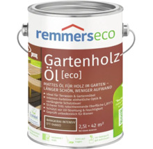 Remmers eco Gartenholzöl 2,5 Liter für Terrassen und Gartenmöbel im Farbton Bangkirai intensiv