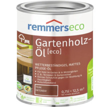 Remmers eco Gartenholzöl Teak intensiv, 0,75 Liter Dose für wetterbeständige Holzpflege von Terrassen und Gartenmöbeln.