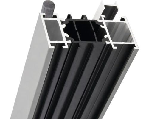 Mehrkammer Aluminiumprofil für Fenster und Türen im Querschnitt