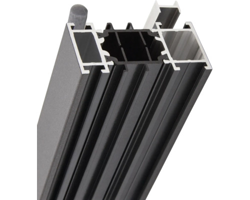 Stabiles Aluminiumprofil mit Hohlkammern und Dichtungsprofil für den Fensterbau oder Konstruktionen