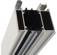 Querschnitt eines Aluminium Fensterprofils mit Mehrkammerstruktur
