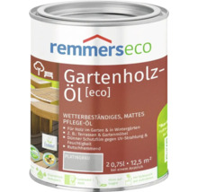Dose Remmers Eco Gartenholzöl in platingrau 0,75 Liter für wetterbeständige Pflege von Holz im Garten und Wintergärten.