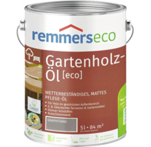 Remmers eco Gartenholz-Öl in Graphitgrau, 5 Liter Dose für wetterbeständige Holzpflege im geschützten Außenbereich.