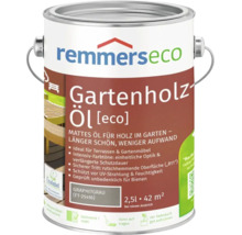 Dose Remmers Eco Gartenholzöl in Graphitgrau, 2,5 Liter für 42 Quadratmeter, rutschhemmendes Öl für Terrassen und Gartenmöbel.